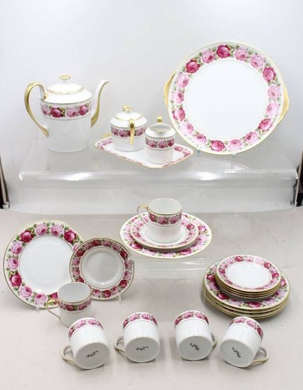 ROYAL LIMOGES, Kaffeeservice, Rose de Paris, Kaffe