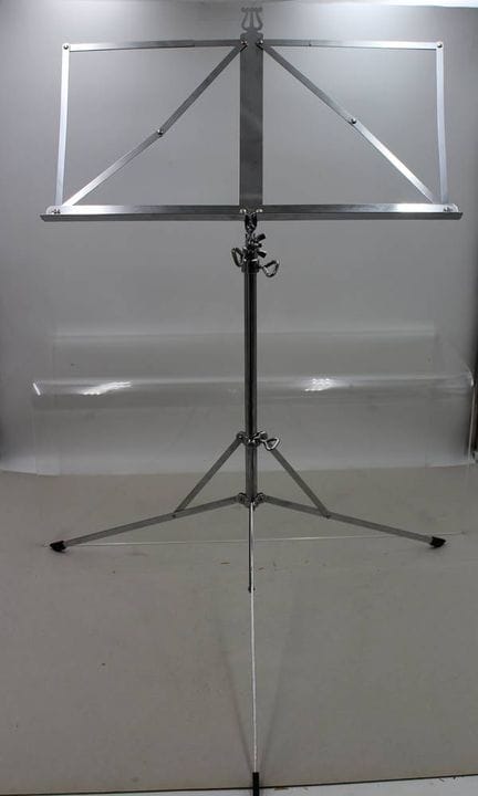 Atril plegable de acero inoxidable