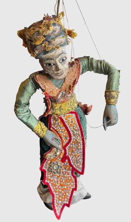 Marioneta, Birmania, finales del siglo XIX/princip