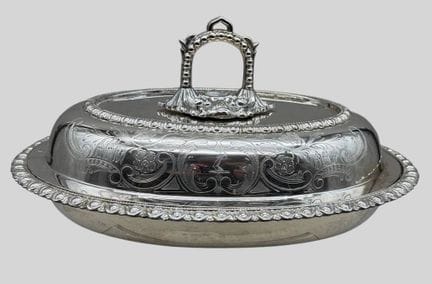 Liquidación de colección, fuente de servir platead