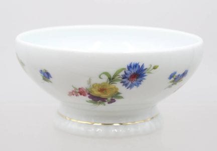 Fussschale, Bareuther, florales Dekor, ca. H-8cm D