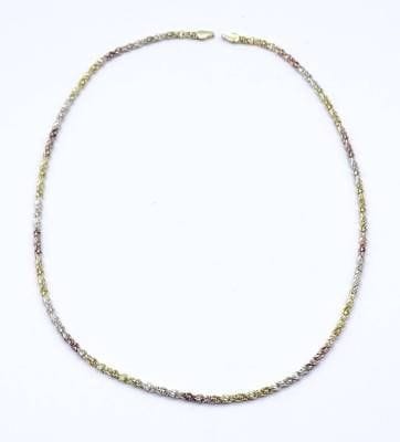 Milor Halskette, Tricolor, Silber 925/000, L. 44,5