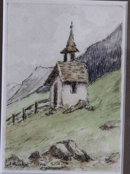 Sophie Wencke (1874-1963), kl. Kapelle, Mischtechn