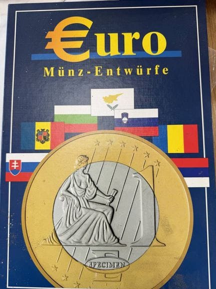 gr. Sammleralbum "Euro Münz - Entwürfe" Komplette 
