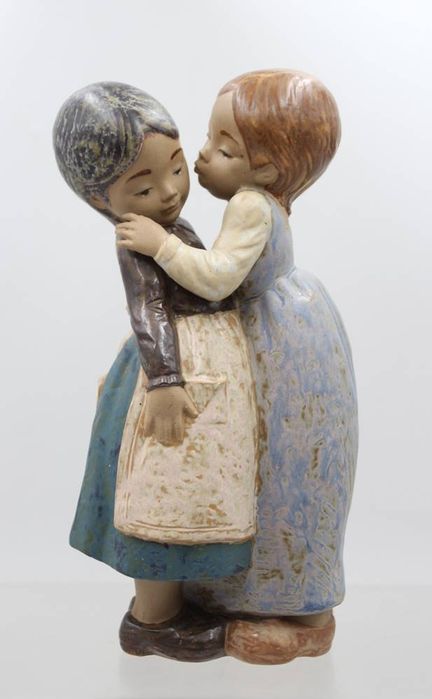 Figurengruppe, Little Kiss, Lladro Spain, ca. H-27