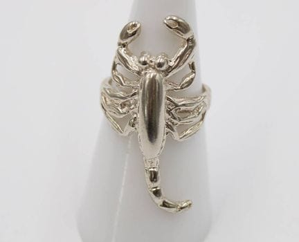 figürl. 925er Silber-Ring, Skorpion, 6,5gr., RG 53