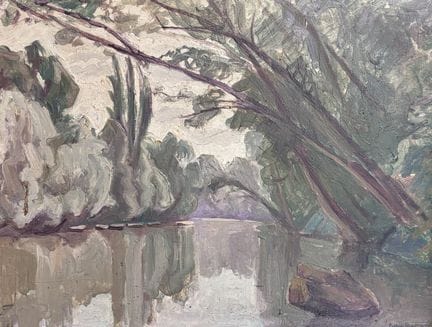 Pierre FREMONT (1886-1974)
Vue sur une rivière
Hui