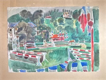 André PLANSON (1898-1981)
Le concours hippique
Aqu
