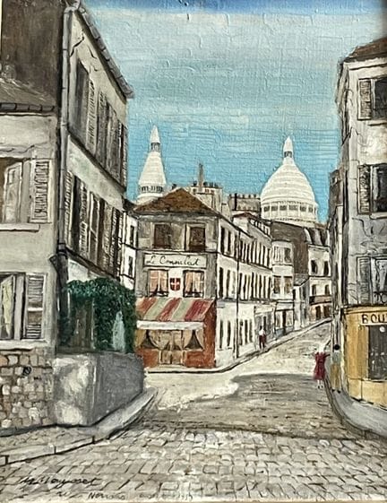 Lot de 6 tableaux :
École du XXe siècle
Rue Norvin