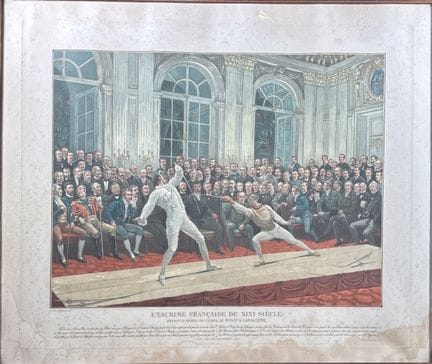 D'après Frédéric REGAMEY (1849-1925)
L'escrime fra