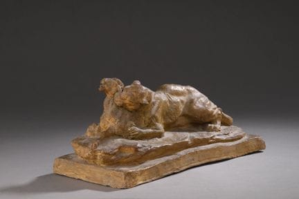 Charles Chivot (1866-1941)
Lionne dévorant un mout