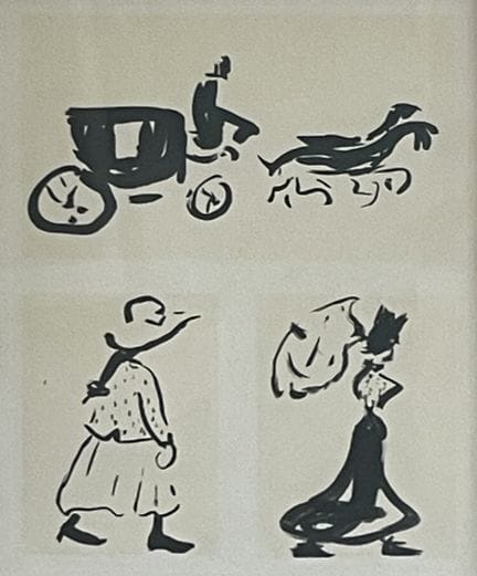D'après Albert MARQUET (1875-1947) 
Nu - La calèch