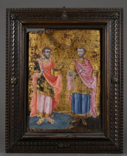École ITALIENNE du XIXe siècle
Deux saints
Panneau