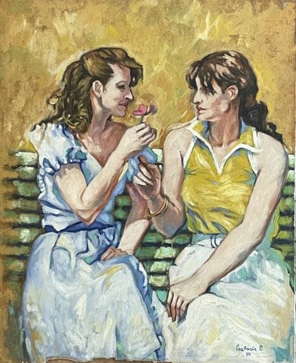 L. LABORIE (XX)
Sans titre [Deux femmes]
Huile sur