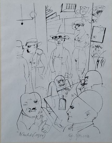 George GROSZ (1893-1959)
Nachts (Ecce Homo), 1919
