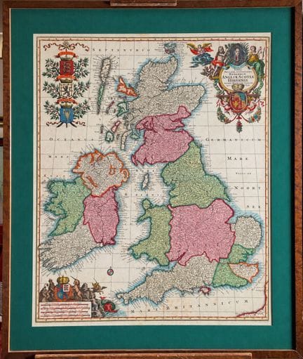 Según Matthaus SUETTER (1678-1757)
Mapa de Inglate