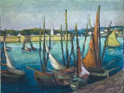 École du XXe siècle,
Sans titre [Bateaux dans le p