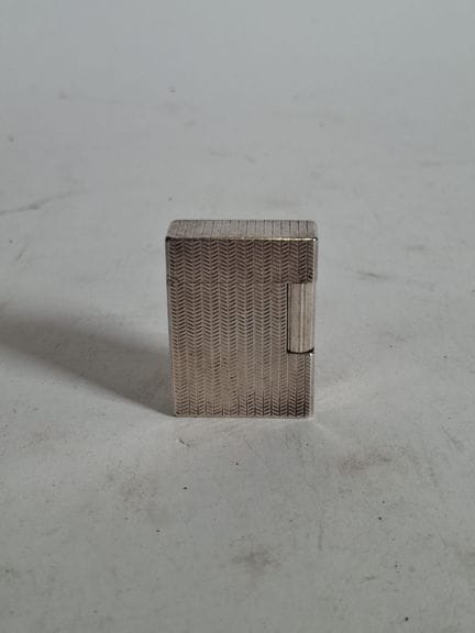 St. Dupont Metal Lighter with Diamond-Tip Design 
