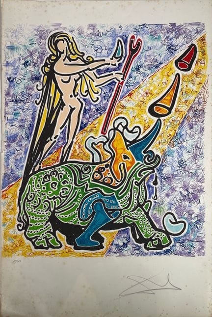 Salvador DALI (1904-1989)
La vierge et le Rhinocér