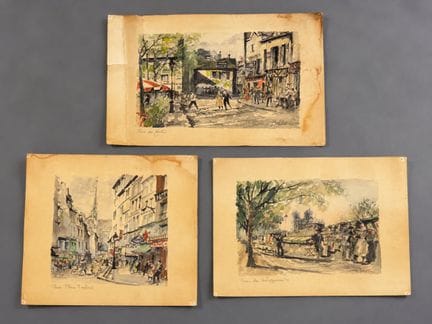 Franz HERBELOT (XXe siècle) 
Place Maubert
Les bou