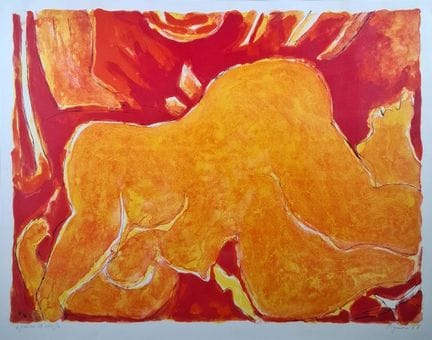 Édouard PIGNON (1905-1993)
Grand nu orange, 1978
L