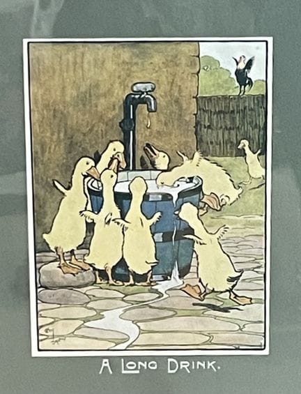 D'après Cecil ALDIN (1870-1935)
A long drink
Estam