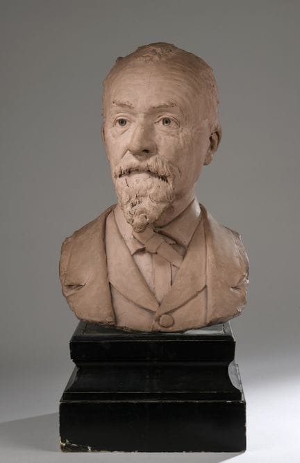 École française vers 1900 
Portrait d’homme
Buste 