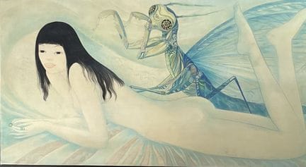 Mara TRAN LONG (1935)
Anneau de Jade
Peinture sur 