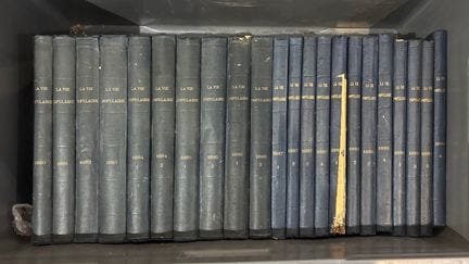 Suite de 22 volumes de la vie populaire de 1880 à 