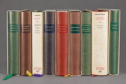 Lot de 9 pléiade dont  Shakespeare, Flaubert, Apol