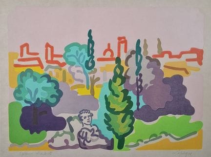 Charles LAPICQUE (1898 1988)
Paysage romain
Lithog