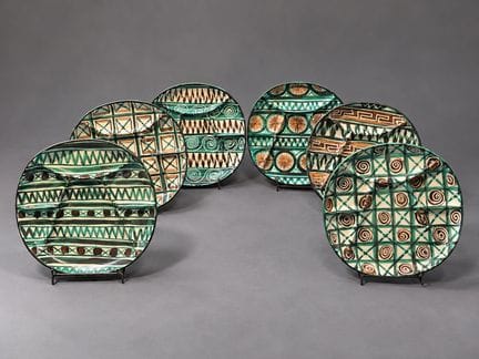 Robert Picault (1919-2000) à Vallauris
6 assiettes