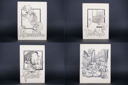 Eugène NOACK (1908–1985)
Set of 4 original drawing