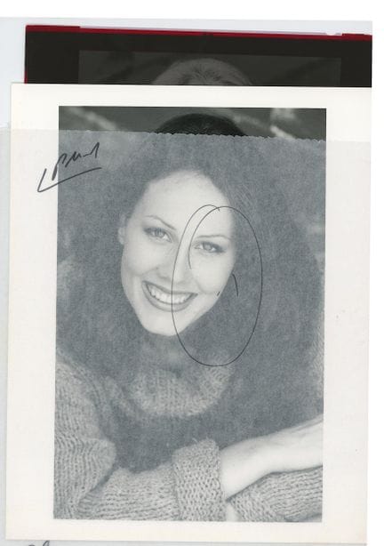 Vintage Rare Promotional Photo & Negative HEADSHOT