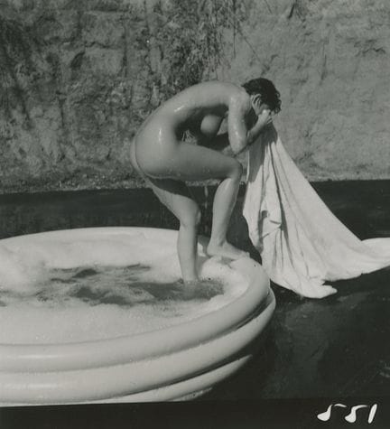 ANDRE DE DIENES Vintage Photo 1950s-1960s Nude Stu