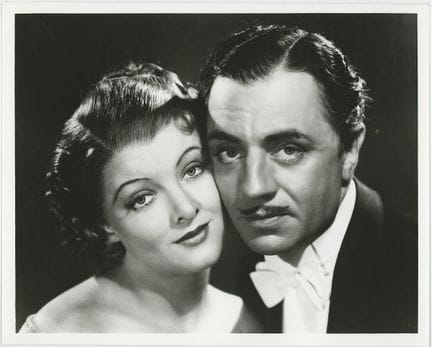 Vintage-Werbefoto von Myrna Loy und William Powell