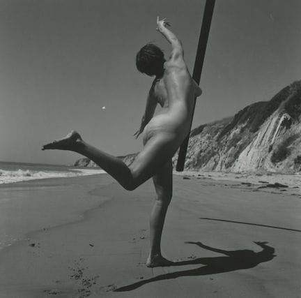 ANDRE DE DIENES Vintage Photo 1950s-1960s Nude Stu