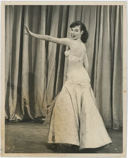 Vintage 1950s Burlesque Pin-Up Studio Glamour Silv