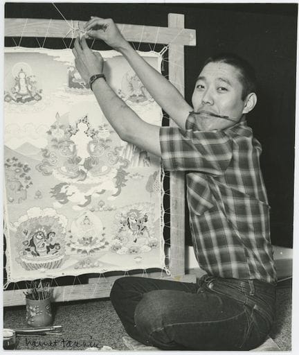 Vintage-Dorje-Thangka – Künstleratelier-Foto – Sta