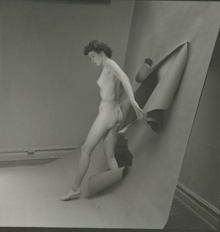 ANDRE DE DIENES Vintage Photo 1950s-1960s Nude Stu