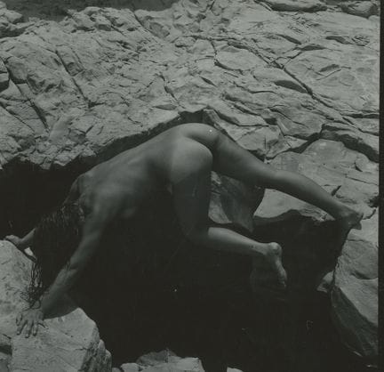 ANDRE DE DIENES Vintage Photo 1950s-1960s Nude Stu
