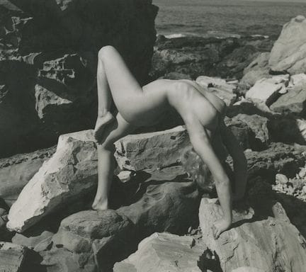 ANDRE DE DIENES Vintage Photo 1950s-1960s Nude Stu