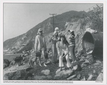 Vintage-Pin-up-Lithografie von BUNNY YEAGER, 10" x