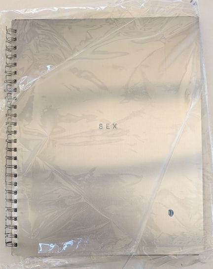 Madonna "SEX" Book 1992 First Printing, Spiral-Bou