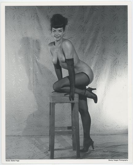 Vintage BUNNY YEAGER Pin Up Lithograph  10" x 8" B