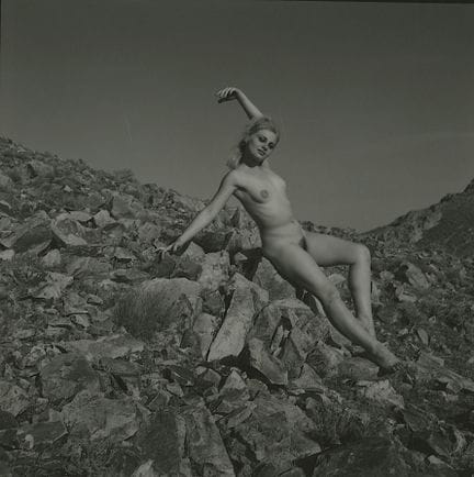 ANDRE DE DIENES Vintage Photo 1950s-1960s Nude Stu