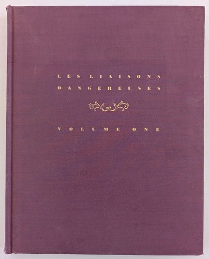 1929 Black Sun Press Edition "Les Liaisons Dangere