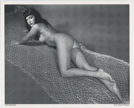 Vintage BUNNY YEAGER Pin Up Lithograph  10" x 8" B