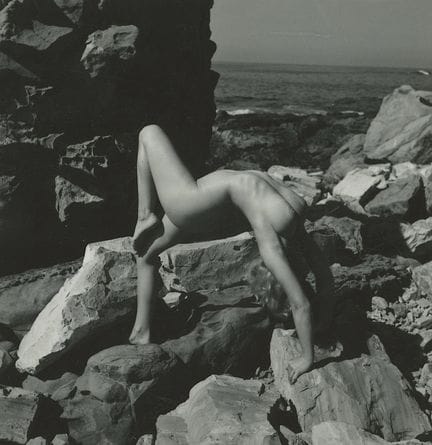 ANDRE DE DIENES Vintage Photo 1950s-1960s Nude Stu