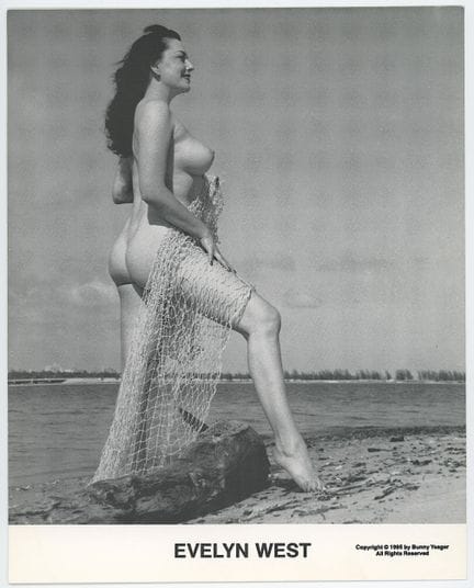 Vintage BUNNY YEAGER Pin Up Lithograph  10" x 8".T